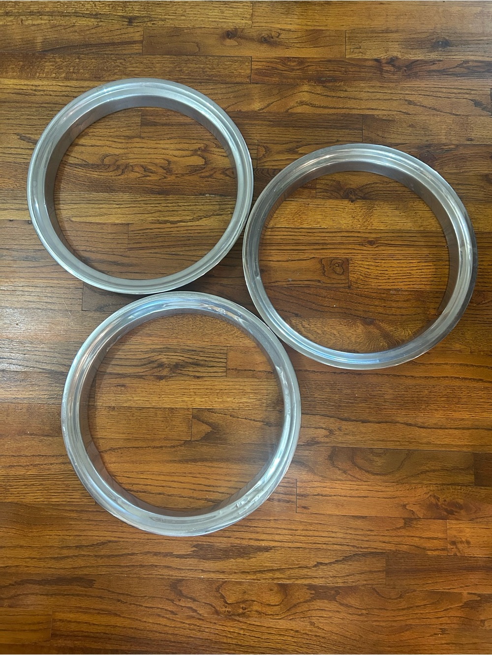 Chrome Metal 15" Vintage Wheel Rim Trim Accent Ring Hubcap Hub Cap Cover GM OEM